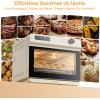 imageCIARRA 12in1 Countertop Steam Oven with Air Fryer 254QT Steam Air Fryer Combo Nosh Oven Pro  Convection Toaster Bake SelfClean Dehydrate Ferment White254QTWhite