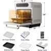 imageCIARRA 12in1 Countertop Steam Oven with Air Fryer 254QT Steam Air Fryer Combo Nosh Oven Pro  Convection Toaster Bake SelfClean Dehydrate Ferment White13QTWhite