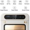 imageCIARRA 12in1 Countertop Steam Oven with Air Fryer 254QT Steam Air Fryer Combo Nosh Oven Pro  Convection Toaster Bake SelfClean Dehydrate Ferment White13QTWhite