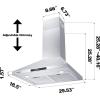 imageCIARRA Range Hood 30 inch 760m3h Ductless Stove Hood Vent for Kitchen in Stainless Steel Ducted and Ductless Convertible