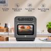 imageCIARRA Steam Oven Countertop with Air Fryer 8 in 1 12L Mini Convection Oven with Steam Rapid Steam Air Fry Vapor Bake Steam Clean Bake Dried Ferment Grey