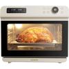 imageCIARRA 12in1 Countertop Steam Oven with Air Fryer 254QT Steam Air Fryer Combo Nosh Oven Pro  Convection Toaster Bake SelfClean Dehydrate Ferment White254QTWhite