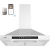 imageCIARRA Smart Range Hood 30 inch with Voice Control Compatible with AlexaGoogle HomeSmart Life Assistant Kitchen Vent Hood in Stainless Steel with 2 Level LED Lighting 3 Speed Fan CAS75308W
