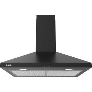 imageCIARRA Black Range Hood 30 inch 450 CFM Wall Mount Range Hood with AntiFingerprint Design Stove Hood Vent for Kitchen with 3 Speed Fan Ducted and Ductless ConvertibleBlack  Push Button