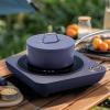 imageCIARRA CATIH1AP Portable Induction Cooktop Slim Single Electric Countertop Burner with Sensor Touch and Digital time PinkBlue