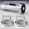 imageCIARRA Kitchen Sink Faucet Stainless Steel Single Handle Kitchen Faucet with Pull Down Sprayer Single Hole Commercial Bar Sink Faucet for Farmhouse Kitchen Laundry Room RestaurantPull down Mode StreamSprayPause