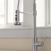 imageCIARRA Kitchen Sink Faucet Stainless Steel Single Handle Kitchen Faucet with Pull Down Sprayer Single Hole Commercial Bar Sink Faucet for Farmhouse Kitchen Laundry Room Restaurant2025 Pull down3 Mode StreamSprayPause