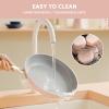 imageCIARRA Non Stick Frying Pan 102quot ampamp Ceramic Sauce Pan 3qt  Non Toxic PTFE ampamp PFOA Free  Oven Safe ampamp Compatible with All Stovetops Pink