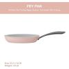 imageCIARRA Non Stick Frying Pan 102quot ampamp Ceramic Sauce Pan 3qt  Non Toxic PTFE ampamp PFOA Free  Oven Safe ampamp Compatible with All Stovetops Pink