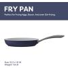 imageCIARRA Nonstick Ceramic Frying Pan Non Toxic PTFE ampamp PFOA Free Oven Safe ampamp Compatible with All Stovetops 102 Inches PinkBlue