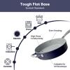 imageCIARRA Nonstick Saute Pan 44 QT Ceramic Saute Pan with Lid Non Toxic Deep Frying Pan PTFE ampamp PFOA Free Oven Safe ampamp Compatible with All Stovetops 11 Inches Blue
