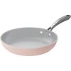 imageCIARRA Nonstick Ceramic Frying Pan Non Toxic PTFE ampamp PFOA Free Oven Safe ampamp Compatible with All Stovetops 102 Inches PinkPink