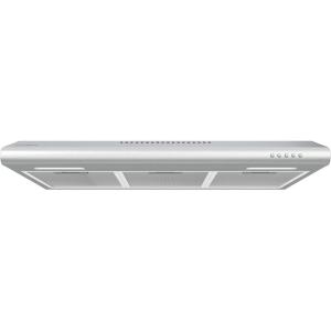 image30 inch Under Cabinet Range Hood with Push Button Control Stainless Steel Slim Vent Hood with 3 Speed Exhaust Fan Ducted and Ductless Convertible CIARRA CAS75918B