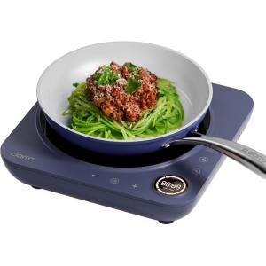 imageCIARRA CATIH1AP Portable Induction Cooktop Slim Single Electric Countertop Burner with Sensor Touch and Digital time PinkBlue