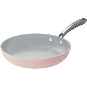 imageCIARRA Nonstick Ceramic Frying Pan Non Toxic PTFE ampamp PFOA Free Oven Safe ampamp Compatible with All Stovetops 102 Inches PinkPink