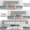 imageCIARRA Under Cabinet Range Hood 30 inch with DuctedDuctless Convertible Stove Hood Vent with 2Level LED Light for Kitchen Stainless Steel Gesture amp Touch Control Easy to InstallStainless Steel