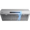 imageCIARRA Under Cabinet Range Hood 30 inch with DuctedDuctless Convertible Stove Hood Vent with 2Level LED Light for Kitchen Stainless Steel Gesture amp Touch Control Easy to InstallStainless Steel