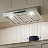 image:imageCIARRA 42 Inch Under Cabinet Range Hood950 CFM Professional 304 Stainless SteelGas Leak DetectionWiFi amp Voice Control4Speed Fan with BoostDuctedDuctless Convertible for Luxury Kitchen CAS42928AStainless Steel  Under Cabinet