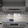 image:imageCIARRA 42 Inch Under Cabinet Range Hood950 CFM Professional 304 Stainless SteelGas Leak DetectionWiFi amp Voice Control4Speed Fan with BoostDuctedDuctless Convertible for Luxury Kitchen CAS42928ASilver