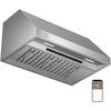image:imageCIARRA 42 Inch Under Cabinet Range Hood950 CFM Professional 304 Stainless SteelGas Leak DetectionWiFi amp Voice Control4Speed Fan with BoostDuctedDuctless Convertible for Luxury Kitchen CAS42928AStainless Steel
