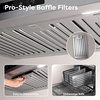 image:imageCIARRA 42 Inch Under Cabinet Range Hood950 CFM Professional 304 Stainless SteelGas Leak DetectionWiFi amp Voice Control4Speed Fan with BoostDuctedDuctless Convertible for Luxury Kitchen CAS42928AStainless Steel  Under Cabinet
