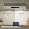 image:imageCIARRA 42 Inch Under Cabinet Range Hood950 CFM Professional 304 Stainless SteelGas Leak DetectionWiFi amp Voice Control4Speed Fan with BoostDuctedDuctless Convertible for Luxury Kitchen CAS42928AStainless Steel  Under Cabinet