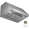 image:imageCIARRA 42 Inch Under Cabinet Range Hood950 CFM Professional 304 Stainless SteelGas Leak DetectionWiFi amp Voice Control4Speed Fan with BoostDuctedDuctless Convertible for Luxury Kitchen CAS42928ASilver