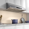 image:imageCIARRA 42 Inch Under Cabinet Range Hood950 CFM Professional 304 Stainless SteelGas Leak DetectionWiFi amp Voice Control4Speed Fan with BoostDuctedDuctless Convertible for Luxury Kitchen CAS42928AStainless Steel  Under Cabinet
