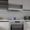 image:imageCIARRA 42 Inch Under Cabinet Range Hood950 CFM Professional 304 Stainless SteelGas Leak DetectionWiFi amp Voice Control4Speed Fan with BoostDuctedDuctless Convertible for Luxury Kitchen CAS42928AStainless Steel