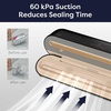 image:imageCIARRA BPA Free Reusable Vacuum Sealer Bags 30 Pcs 8 x 12 Reusable Food Storage Zipper Bags with Air Valve for Sous Vide Cooking Freezer Microwave Heating 30 CountVacuum Sealer  5 Pcs Vacuum Seal Bags