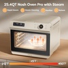 image:imageCIARRA 12in1 Countertop Steam Air Fryer Oven Pro 254QT Large Capacity Convection Toaster Oven with Bake Dehydrate Ferment Sterilize SelfClean Adjustable Temperature amp Timer for Daily CookingWhite