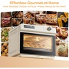 image:imageCIARRA 12in1 Countertop Steam Air Fryer Oven Pro 254QT Large Capacity Convection Toaster Oven with Bake Dehydrate Ferment Sterilize SelfClean Adjustable Temperature amp Timer for Daily CookingWhite
