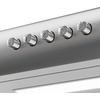 image:imageCIARRA 36 Inch Under Cabinet Range Hood Kitchen Stove Vent for Home Cooking 300CFM Ductless Ducted Convertible 3 Speed Exhaust 5Layer Aluminum Filters amp 2 LED Lightsbright silver