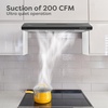 image:imageCIARRA 36 Inch Under Cabinet Range Hood Kitchen Stove Vent for Home Cooking 300CFM Ductless Ducted Convertible 3 Speed Exhaust 5Layer Aluminum Filters amp 2 LED Lightsblack