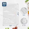 image:imageCIARRA BPA Free Reusable Vacuum Sealer Bags 30 Pcs 8 x 12 Reusable Food Storage Zipper Bags with Air Valve for Sous Vide Cooking Freezer Microwave Heating 30 Count Pack of 2