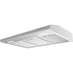 image:imageCIARRA 36 Inch Under Cabinet Range Hood Kitchen Stove Vent for Home Cooking 300CFM Ductless Ducted Convertible 3 Speed Exhaust 5Layer Aluminum Filters amp 2 LED Lightsbright silver