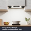 image:imageCIARRA Insert Range Hood 20 inch 650 CFM Kitchen Stove Vent Hood with LED Light 3 Speed Exhaust Fan Push Button Black CAB52913ENBlack