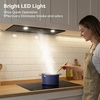 image:imageCIARRA Insert Range Hood 20 inch 650 CFM Kitchen Stove Vent Hood with LED Light 3 Speed Exhaust Fan Push Button Black CAB52913ENBlack