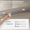 image:imageCIARRA Insert Range Hood 20 inch 650 CFM Kitchen Stove Vent Hood with LED Light 3 Speed Exhaust Fan Push Button Black CAB52913ENSilver
